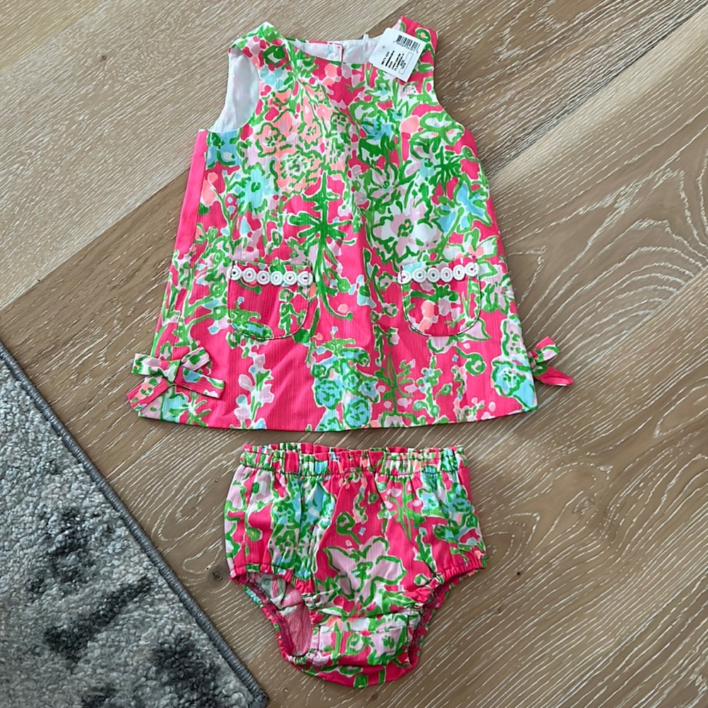 NWT Lily Pulitzer Flamingo Print 2 piece outfit